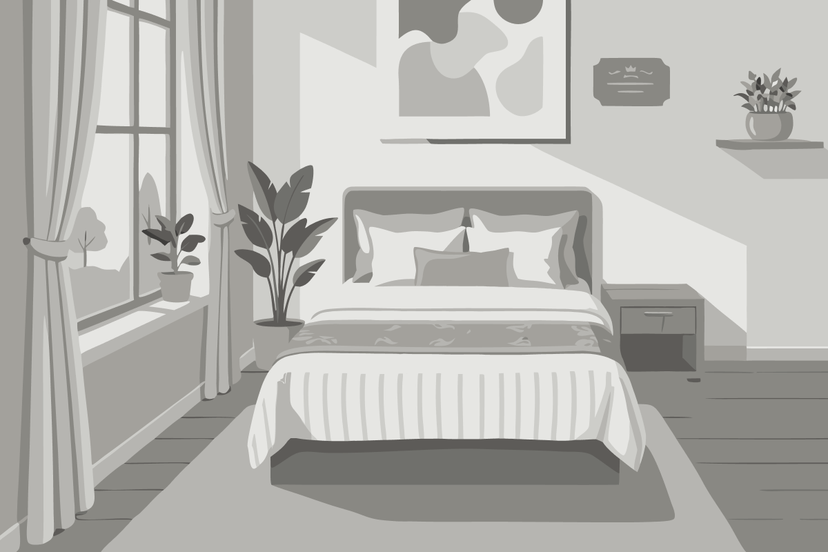 Chambre Standard avec 1 Lit Double et 1 Canapé-Lit Double
